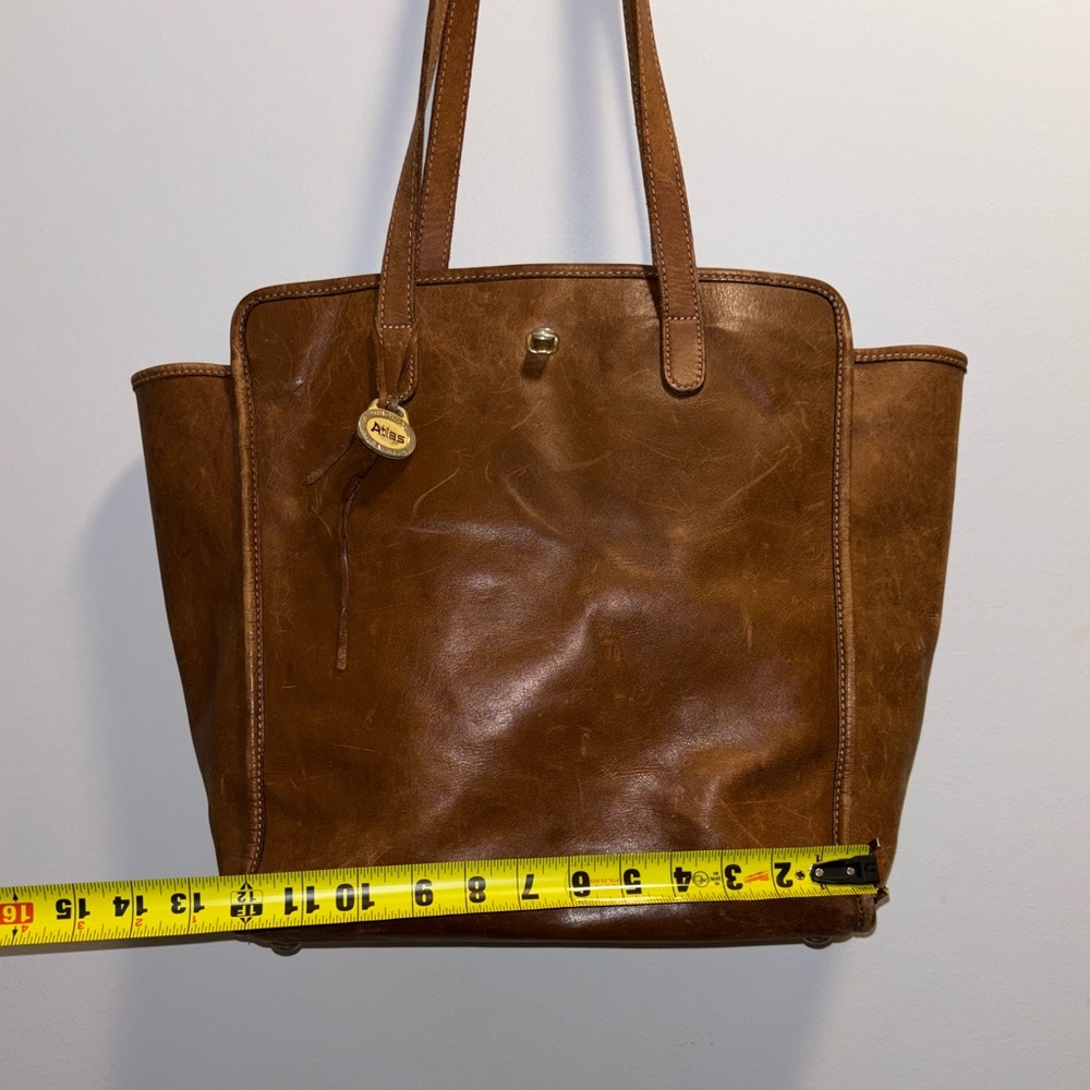 Stunning Leather Heavy Duty Vintage Tote by Atlas - Picture 10 of 10